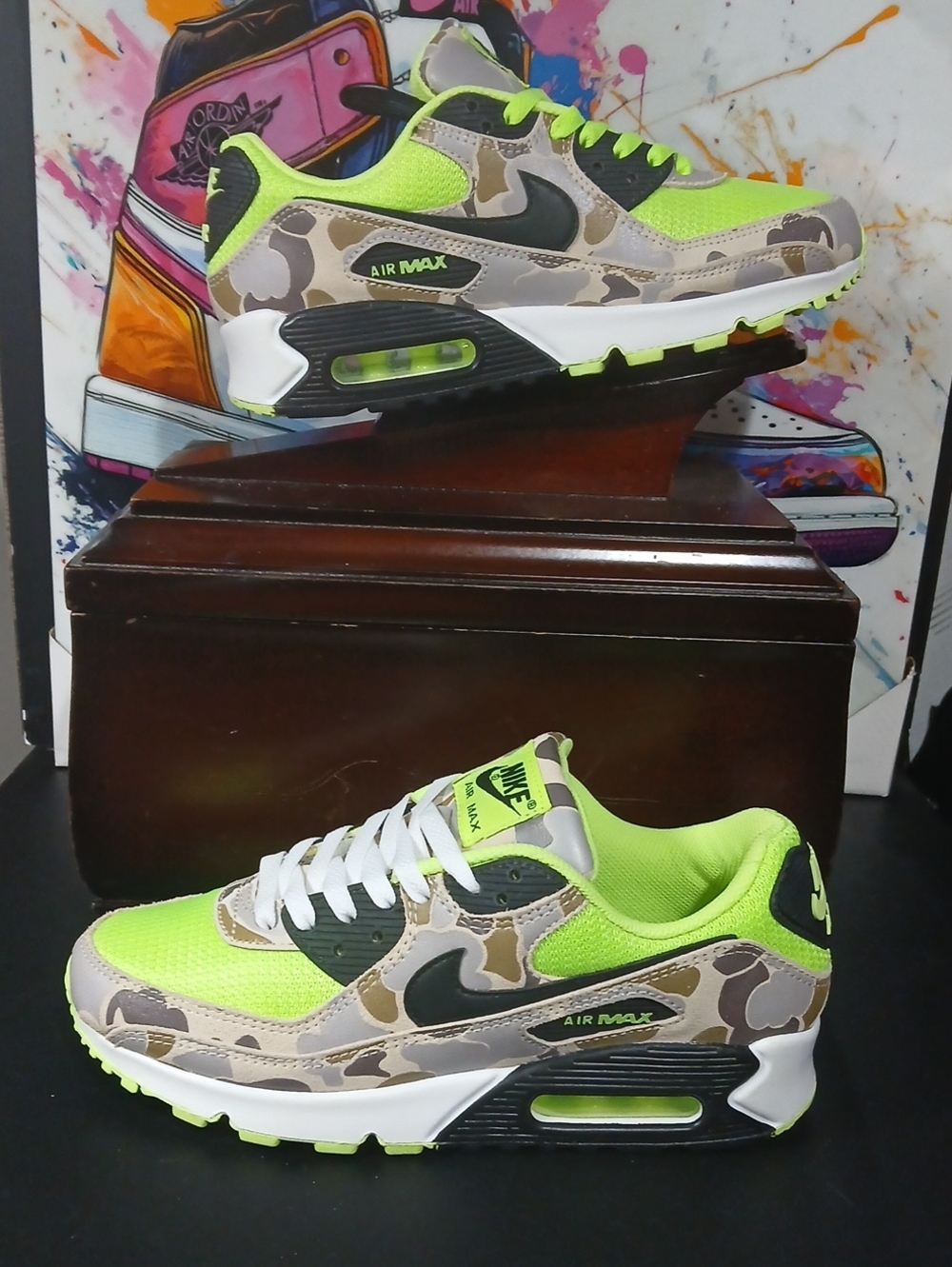Nike Air Max '90  "Green Camo"  (2020) Mens Size-7, Like New! 100%AUTHENTIC!